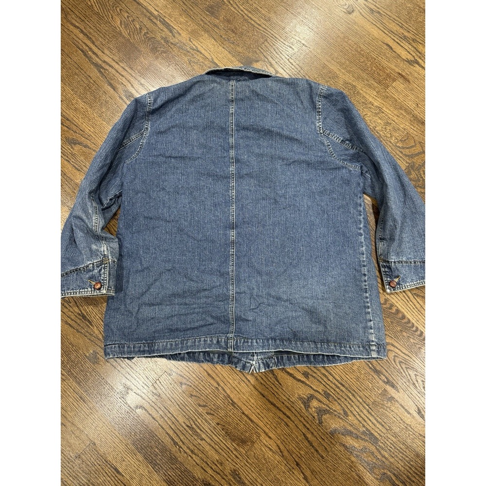 Vintage Gloria Vanderbilt Denim Barn Coat Outdoor Field Jacket Women - Picture 2 of 5